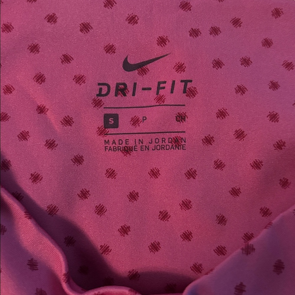 Nike Yoga High-Waisted Leggings in Raspberry dot - new with tags - Picture 5 of 5